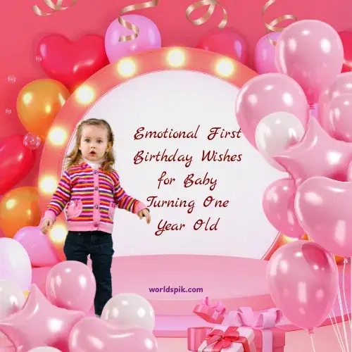 Emotional First Birthday Wishes for Baby Turning One Year Old