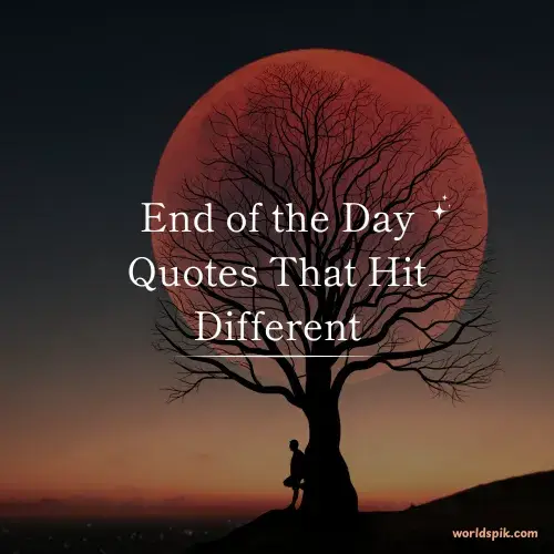 End of the Day Quotes That Hit Different