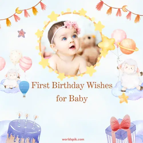 First Birthday Wishes for Baby