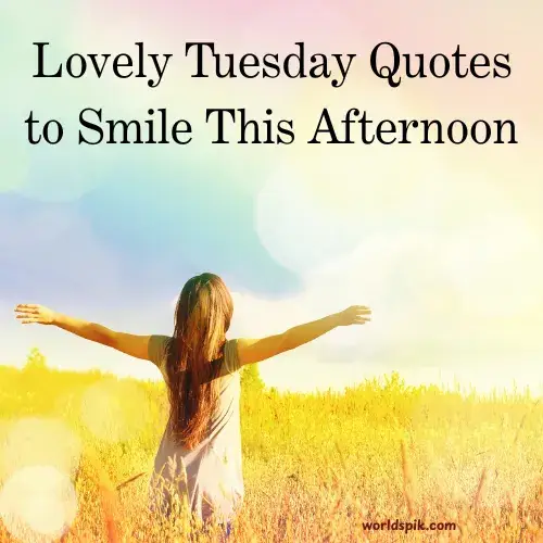 Lovely Tuesday Quotes to Smile This Afternoon