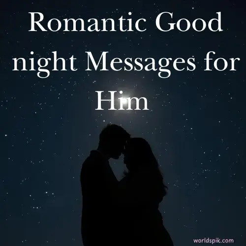Romantic Good night Messages for Him