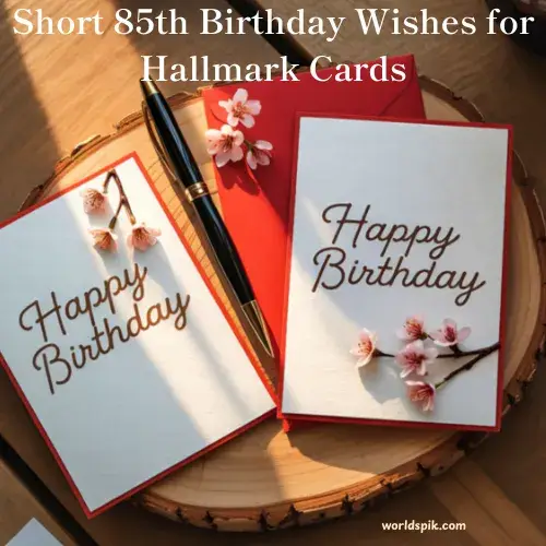 Short 85th Birthday Wishes for Hallmark Cards