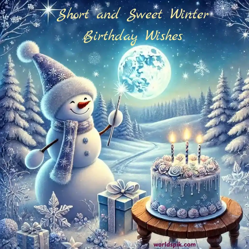 Short and Sweet Winter Birthday Wishes