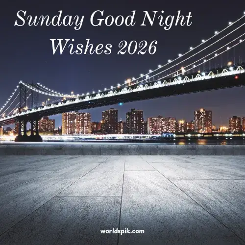 Sunday Good Night Wishes 2026