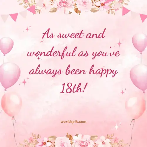 Sweet 18th Birthday Messages