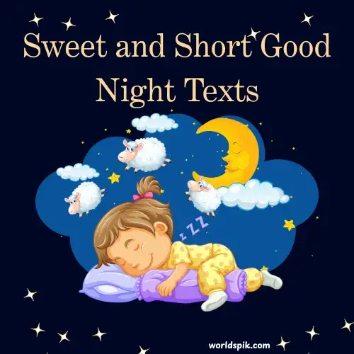 Sweet and Short Good Night Texts