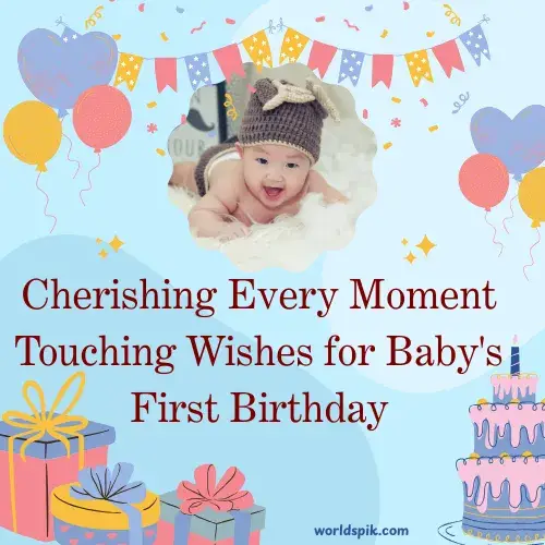 Cherishing Every Moment Touching Wishes for Baby's First Birthday