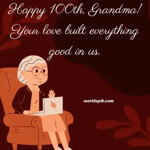 100th Birthday Wishes for Grandma