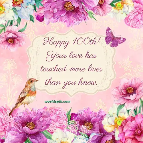 Heartfelt 100th Birthday Wishes
