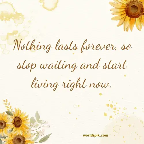 Nothing Lasts Forever Quotes to Embrace Change